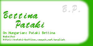 bettina pataki business card